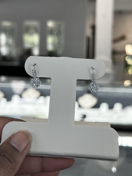 14KT WG Diamond Earrings
