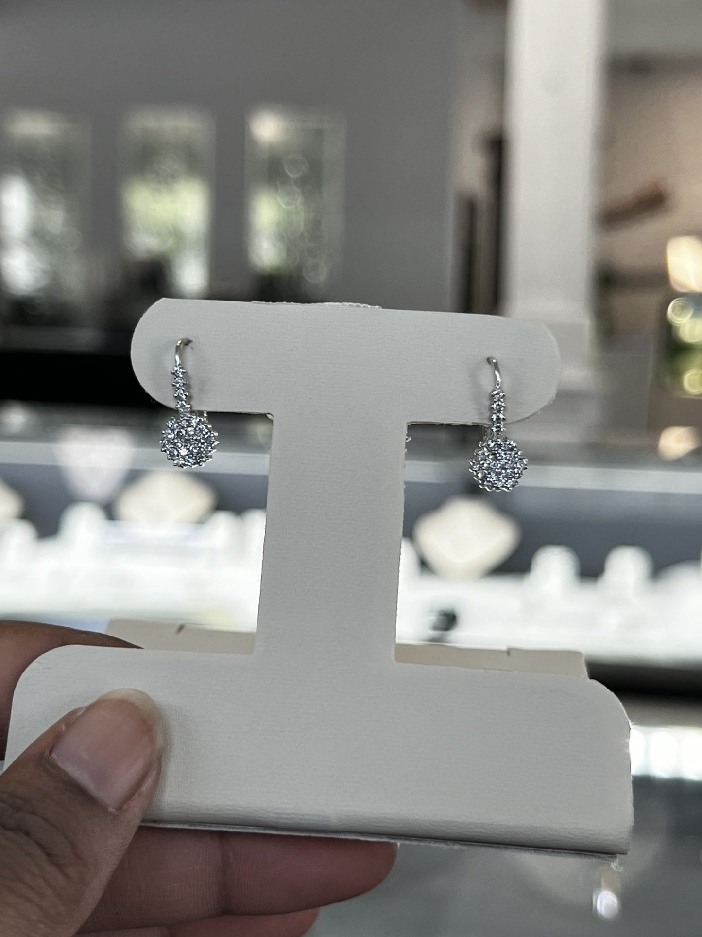 14KT WG Diamond Earrings