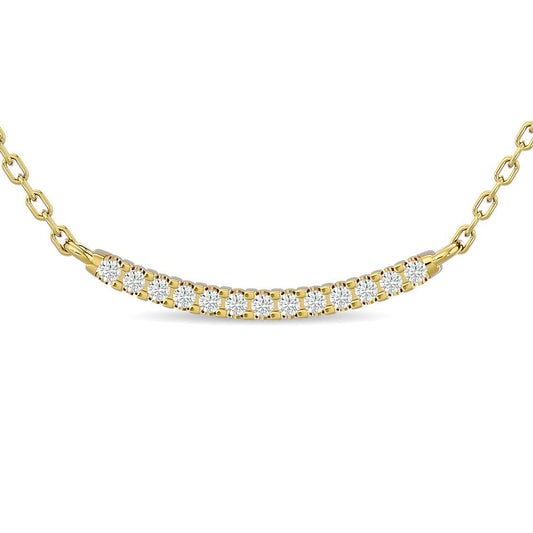 Diamond 1/6 ct tw Fashion Necklace  in 10K Yellow Gold