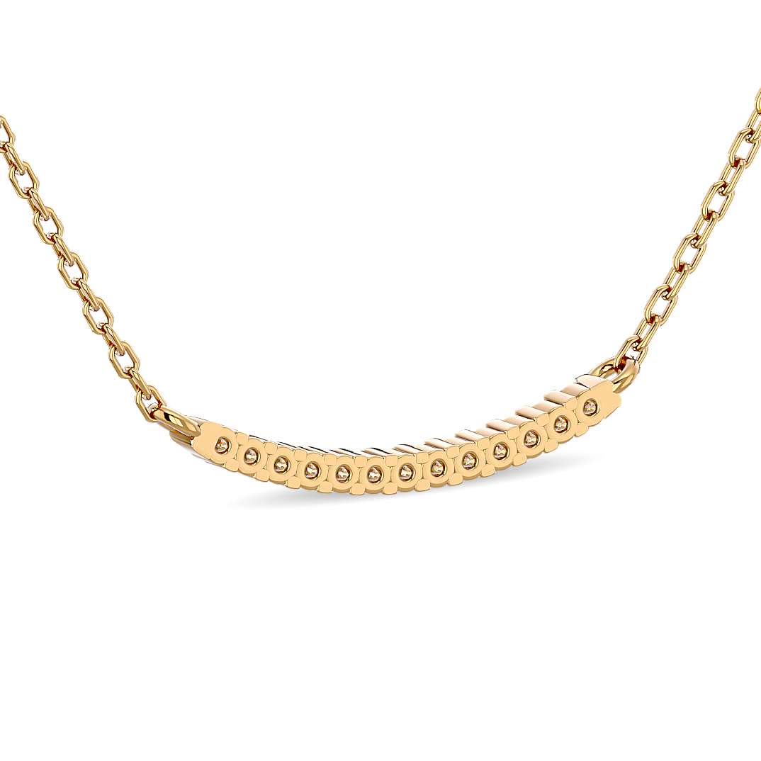 Diamond 1/6 ct tw Fashion Necklace in 10K Yellow Gold