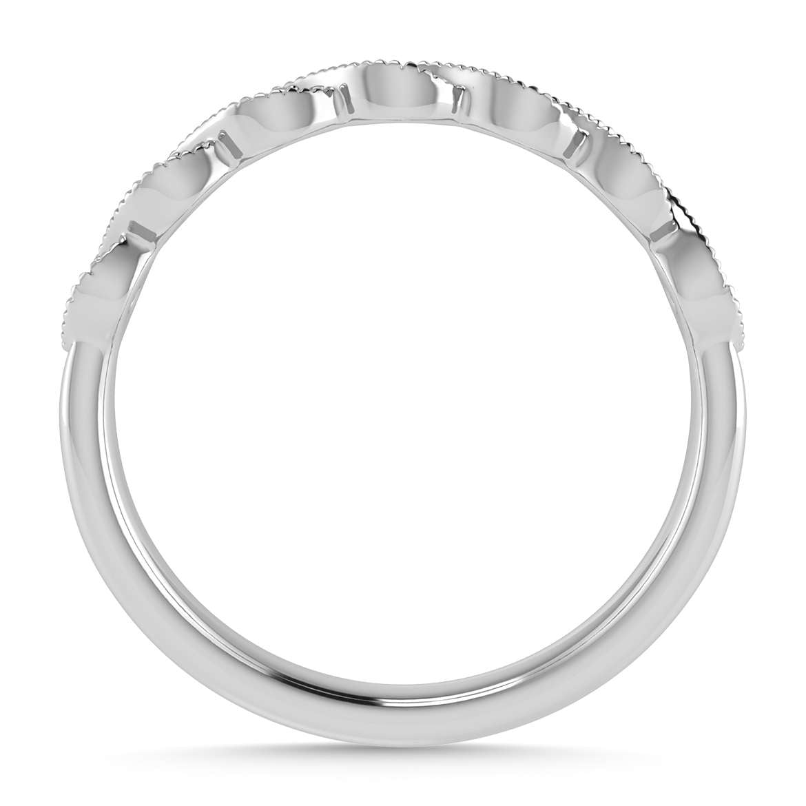 Diamond 1/20 Ct.Tw. Stack Band in 10K White Gold