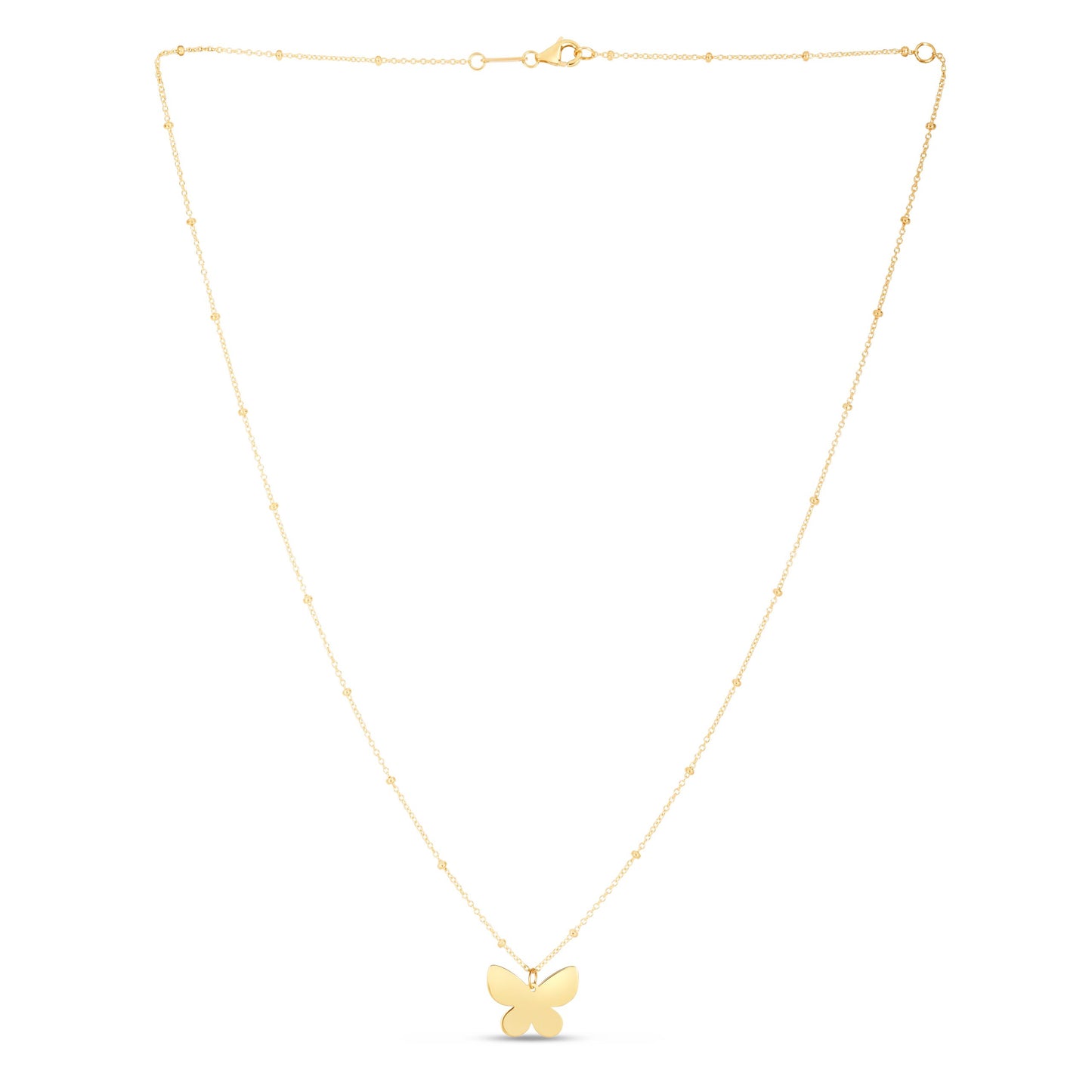 14K P?�pillon Butterfly Necklace