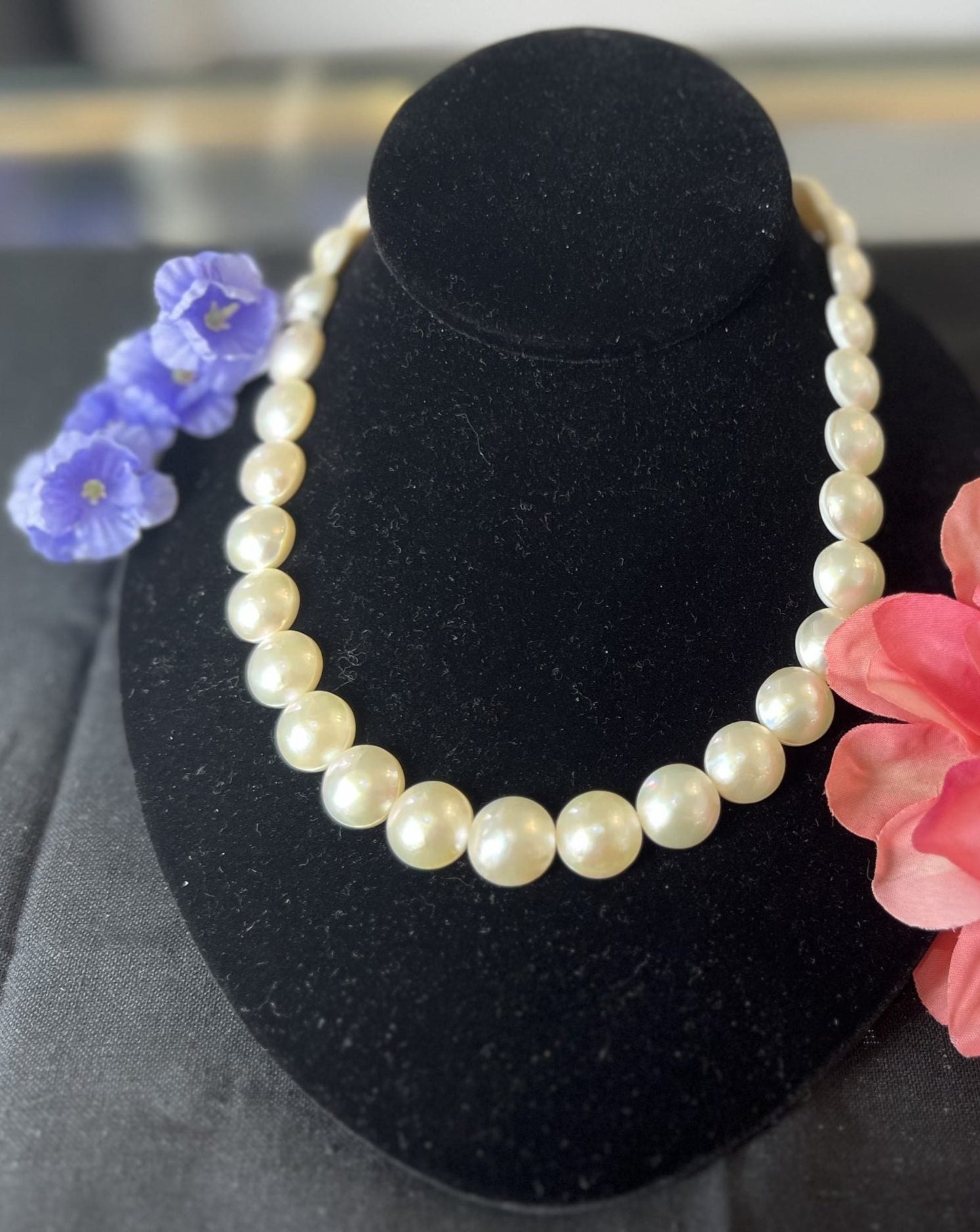 Multi Half Pearl Necklace