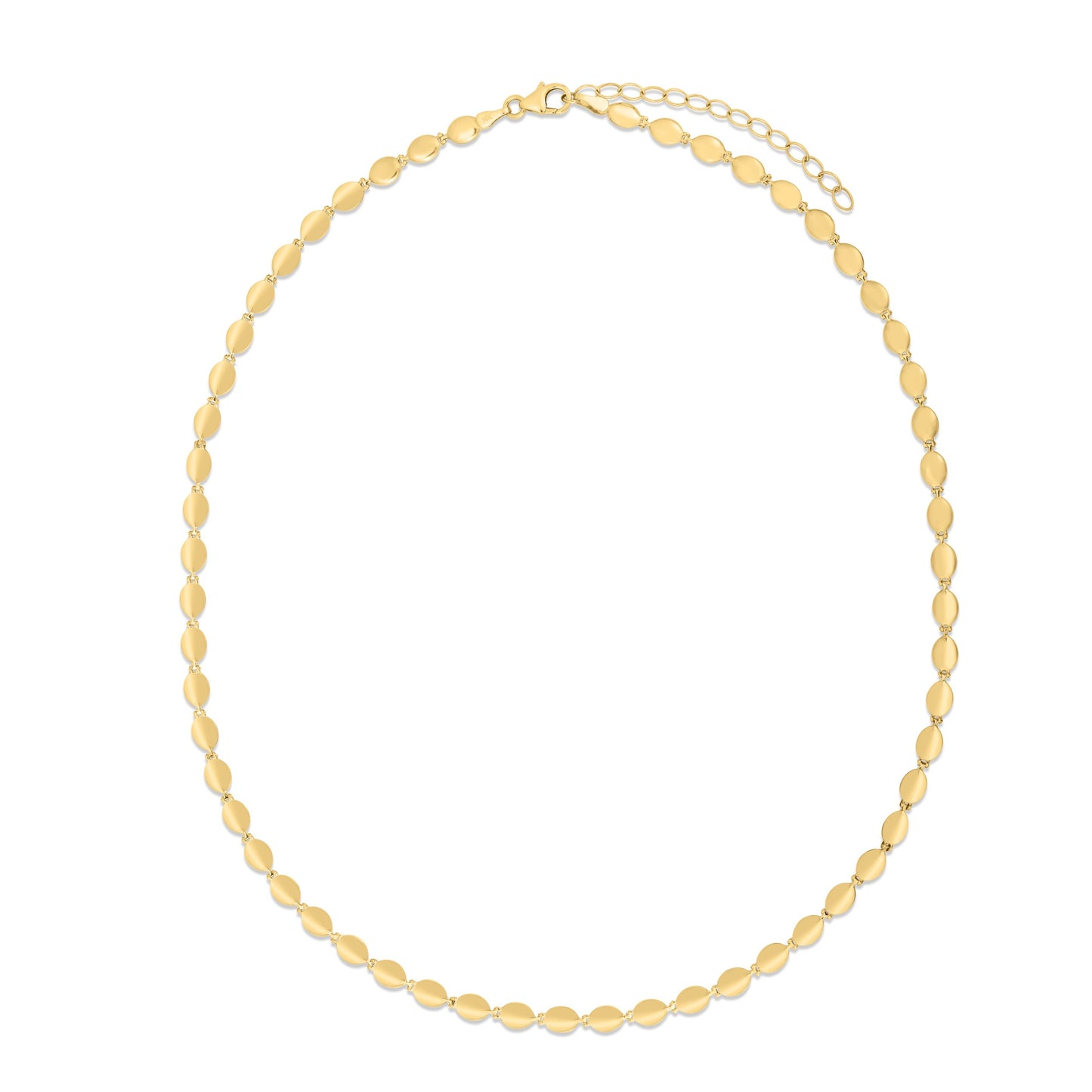 14K Pebble Bead Necklace