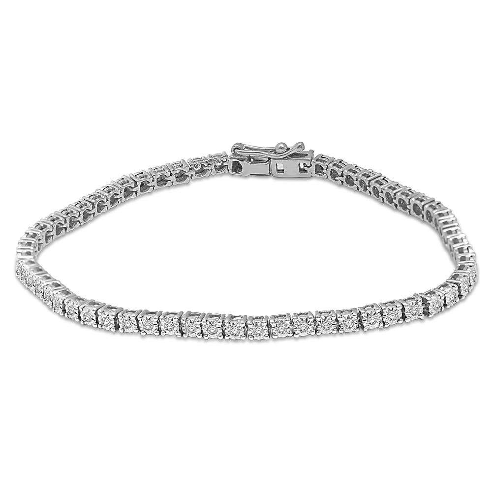 Diamond 2 1/3 Ct.Tw. Fashion Bracelets in 14K White Gold
