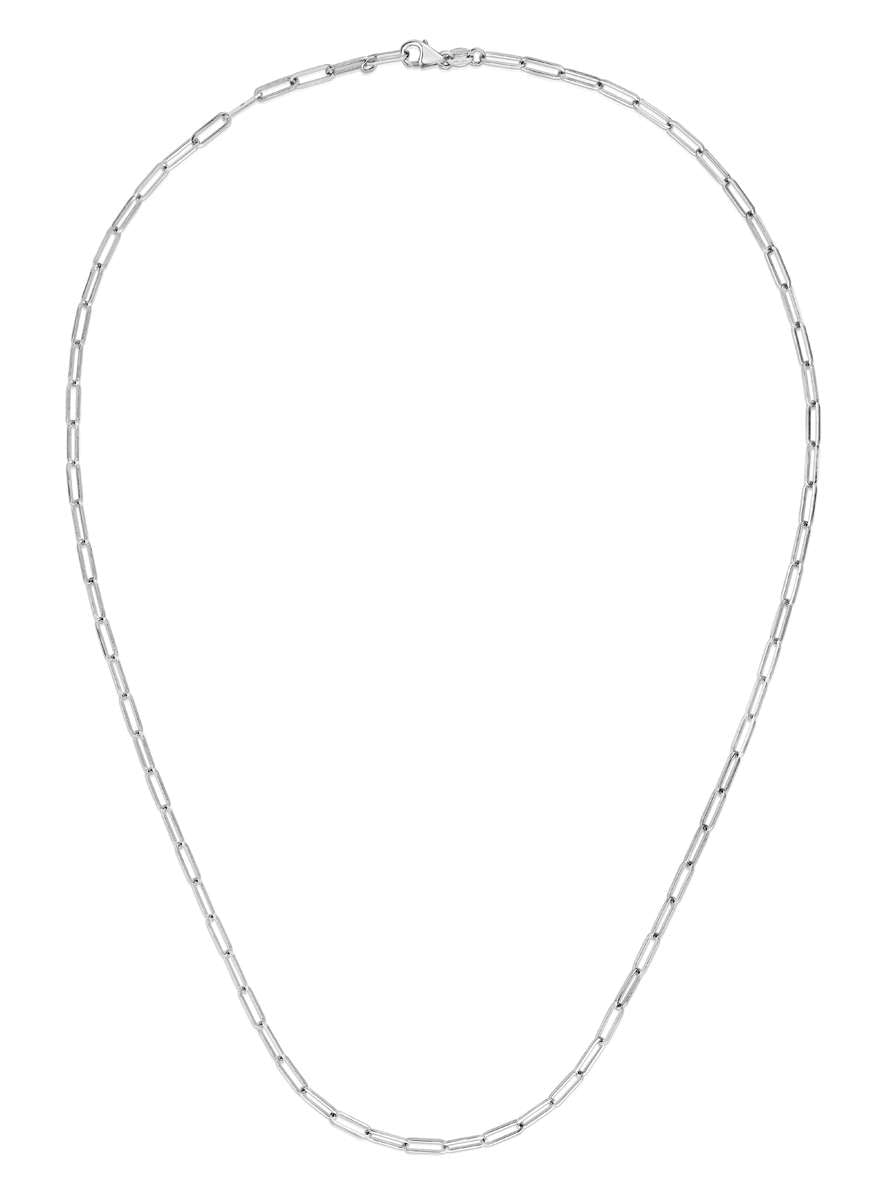 14K Gold 2.5mm Paperclip Chain