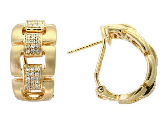 EFFY D'oro 14K YG Diamond Link Earrings