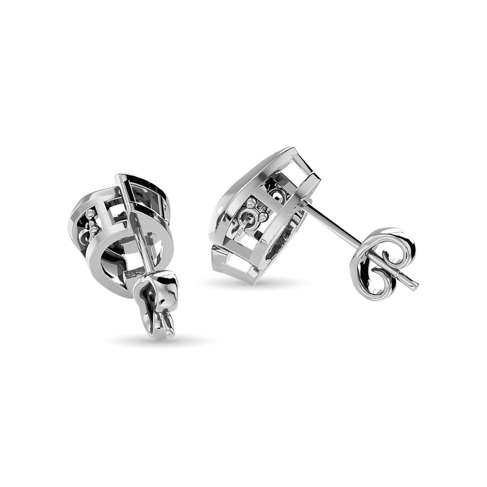 Sterling Silver Diamond 1/20 ct tw Earrings