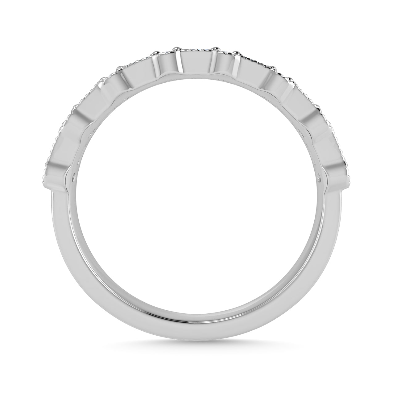 Diamond 1/2 Ct.Tw. Fashion Band in 14K White Gold