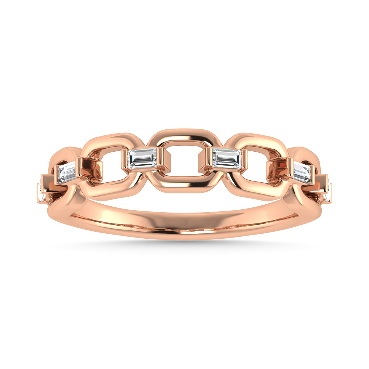 Diamond 1/8 Ct.Tw. Fashion Ring in 10K Rose Gold