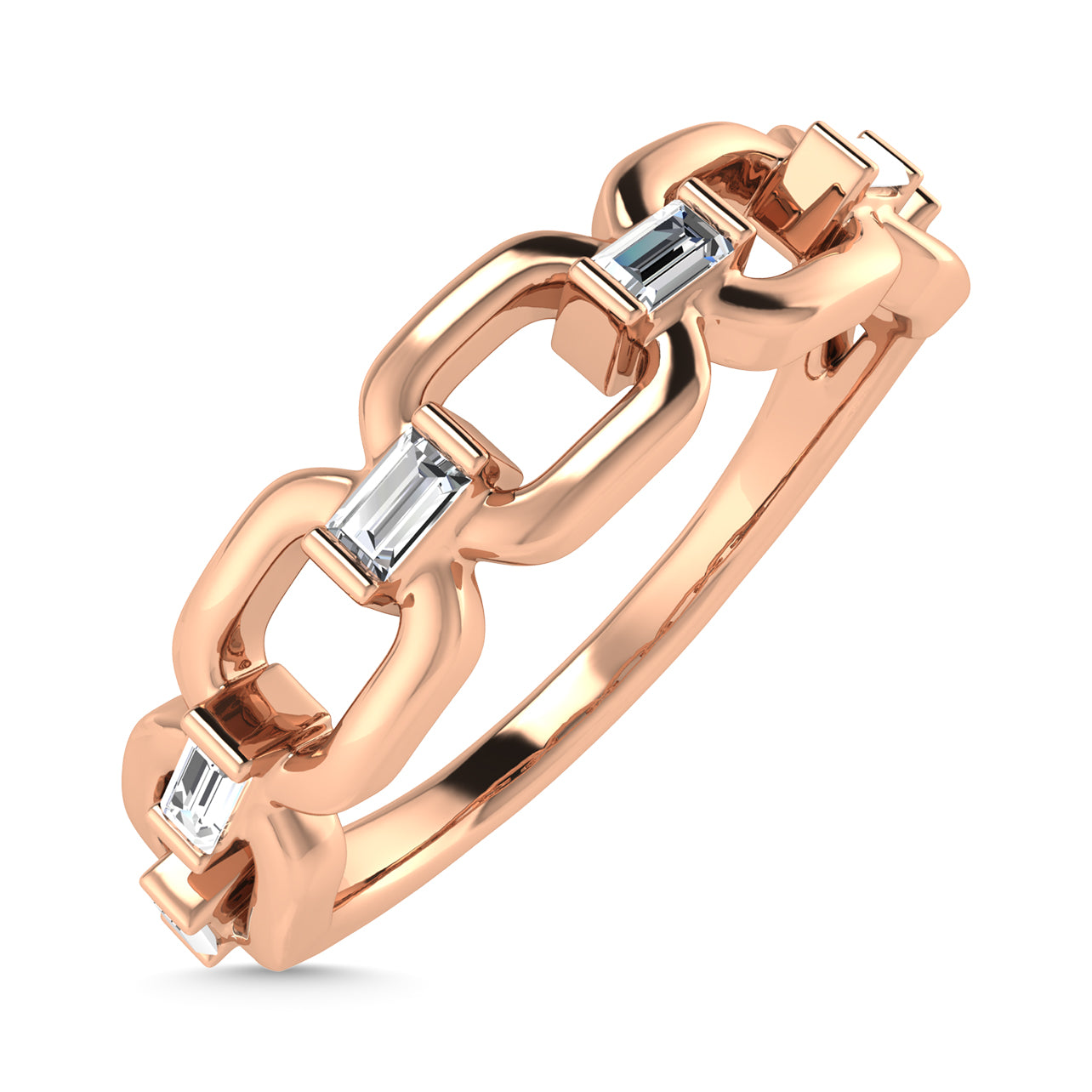 Diamond 1/8 Ct.Tw. Fashion Ring in 10K Rose Gold