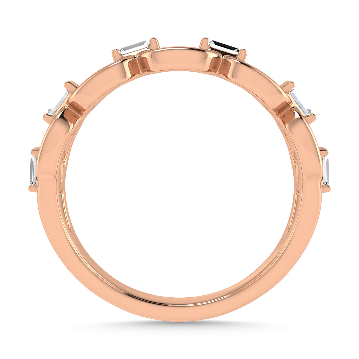 Diamond 1/8 Ct.Tw. Fashion Ring in 10K Rose Gold