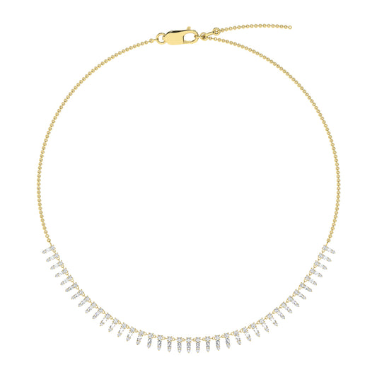 14K Yellow Gold Diamond 1 1/2 Ct.Tw. Fashion Necklace