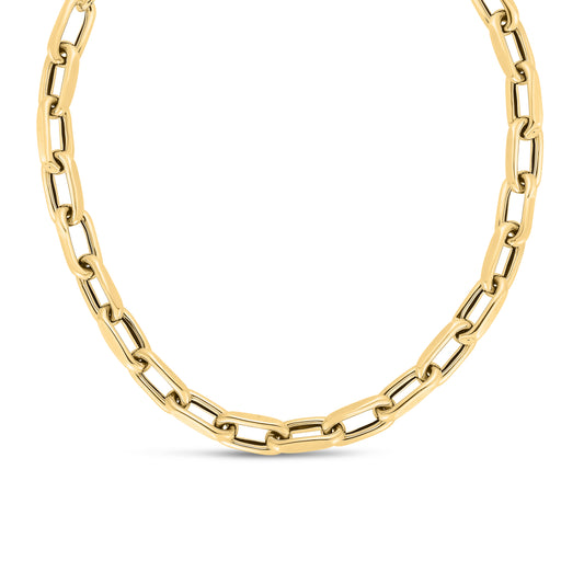 14K 9mm French Cable FancyLink Chain