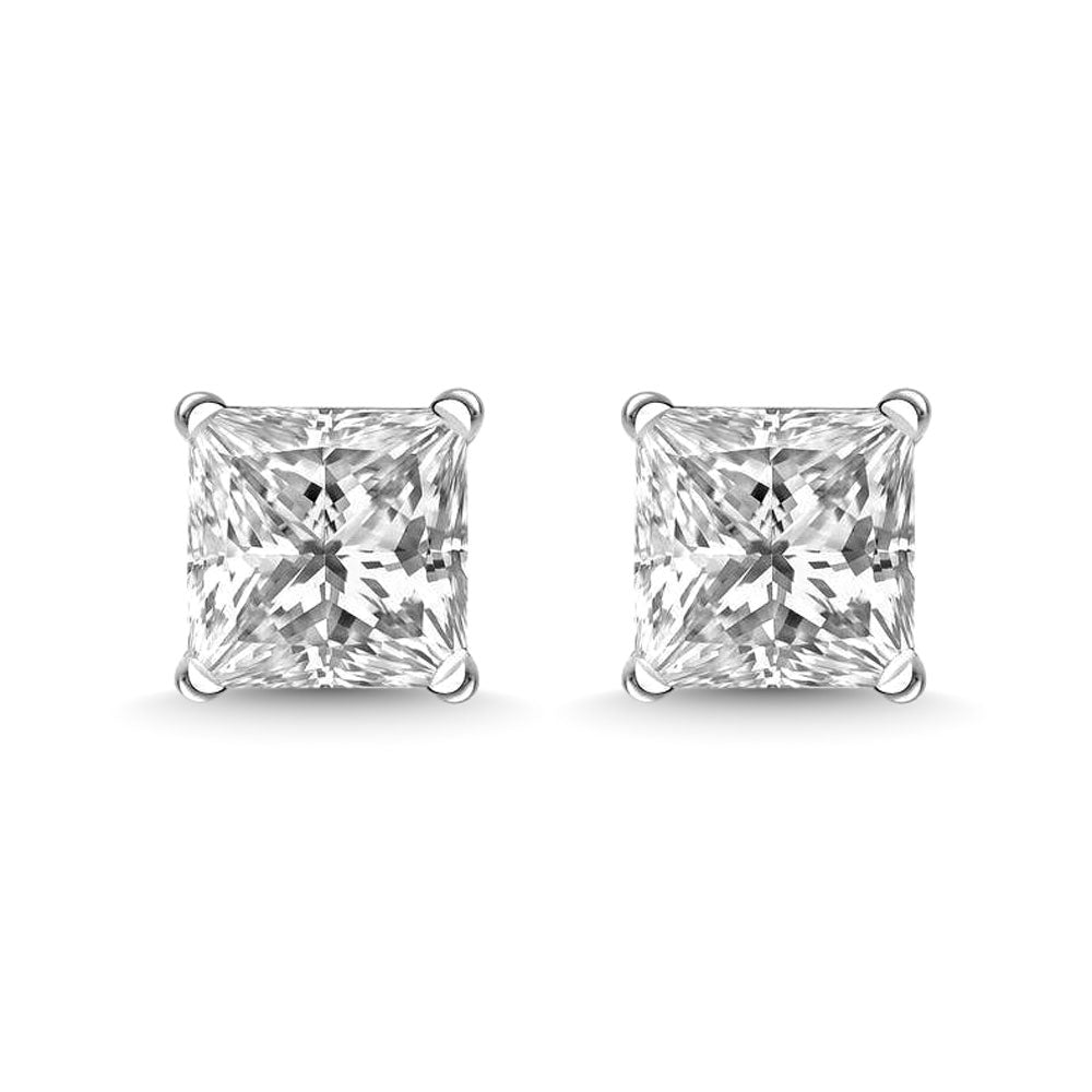 14K White Gold 1/3 Ct.Tw. Premium Diamond Stud Earrings