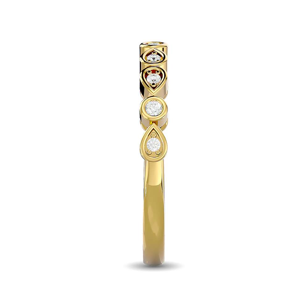 Diamond 1/10 ct tw Stackable band in 10K Yellow Gold