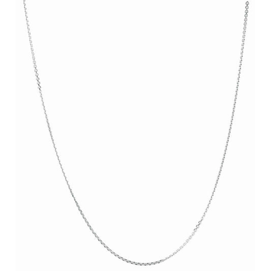 Silver 1.4mm Diamond Cut Cable Chain