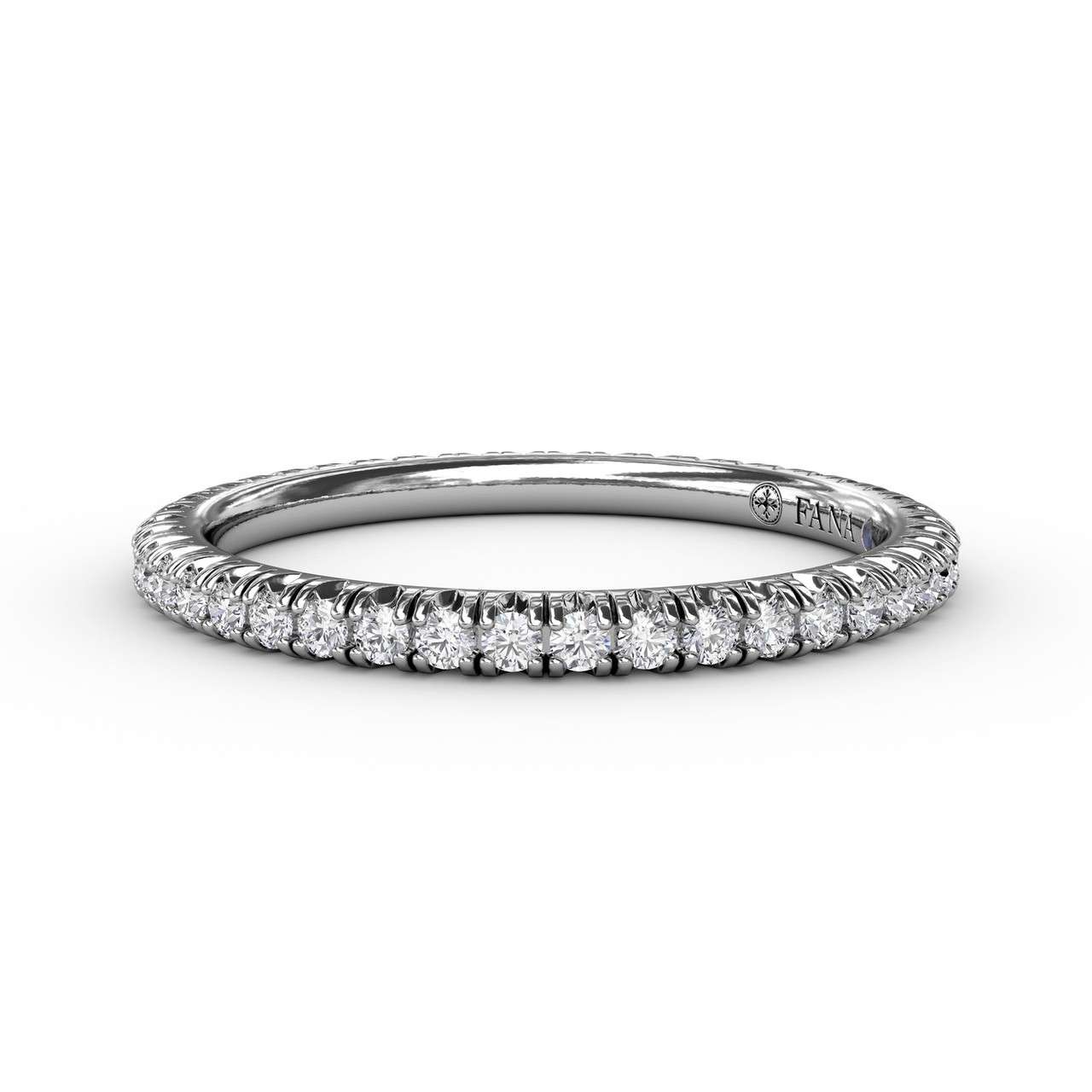 Delicate Modern Pave Eternity Band