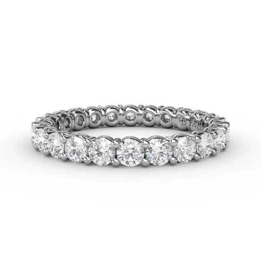 FANA Stunning Shared Prong Eternity Band