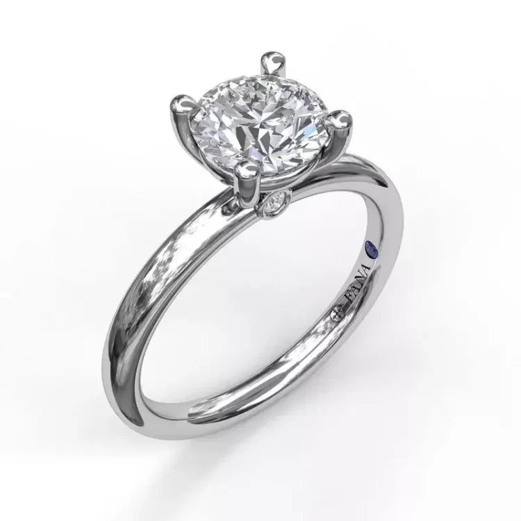 FANA Classic Round Cut Solitaire Engagement Ring