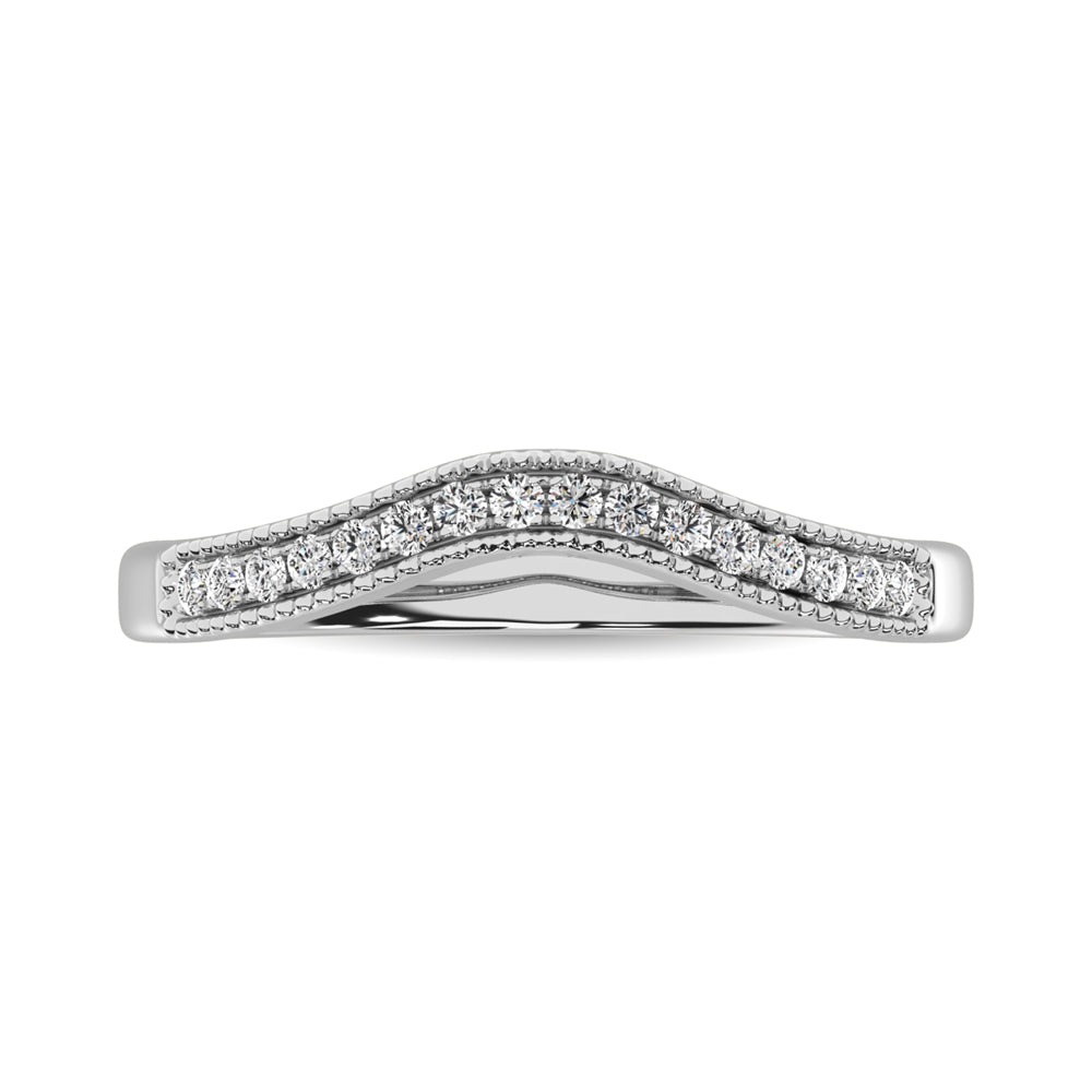 14K White Gold 1/5 Ct.Tw. Diamond Anniversary Band