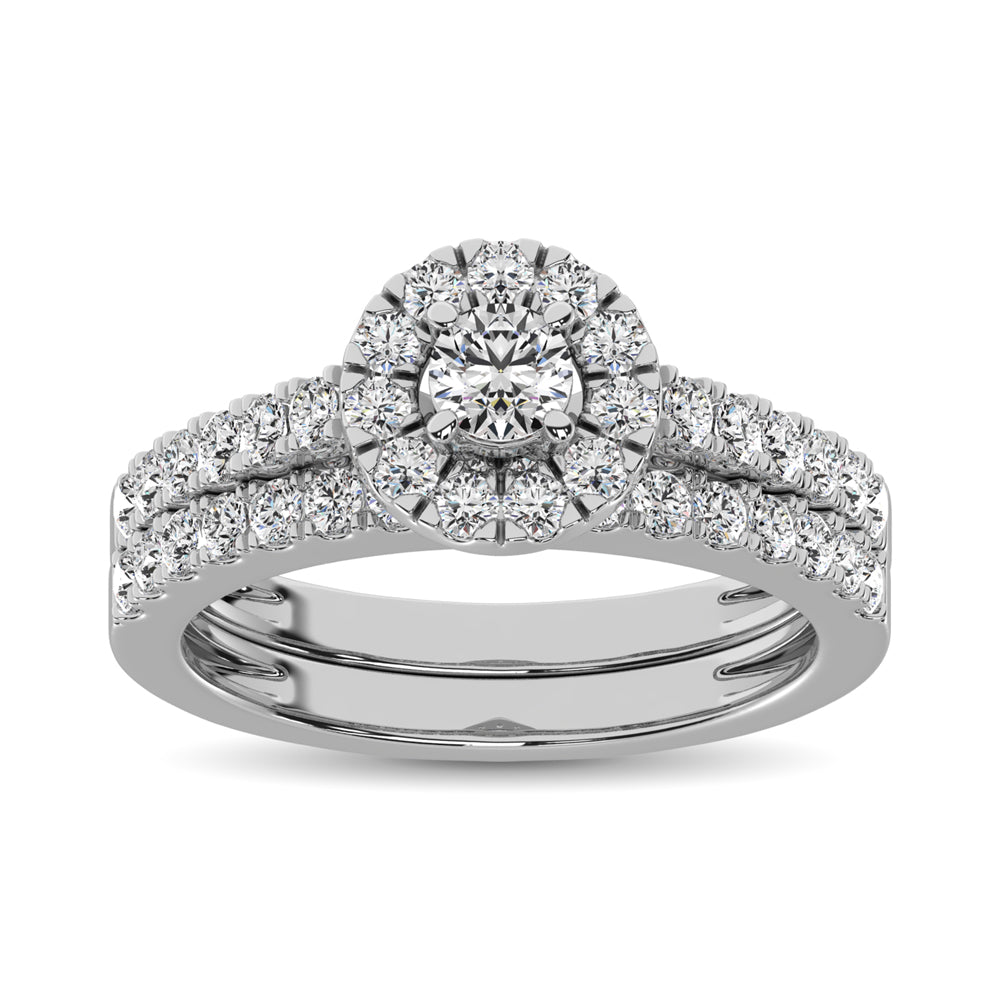 10K White Gold 1 Ct.Tw. Diamond Fashion Ring