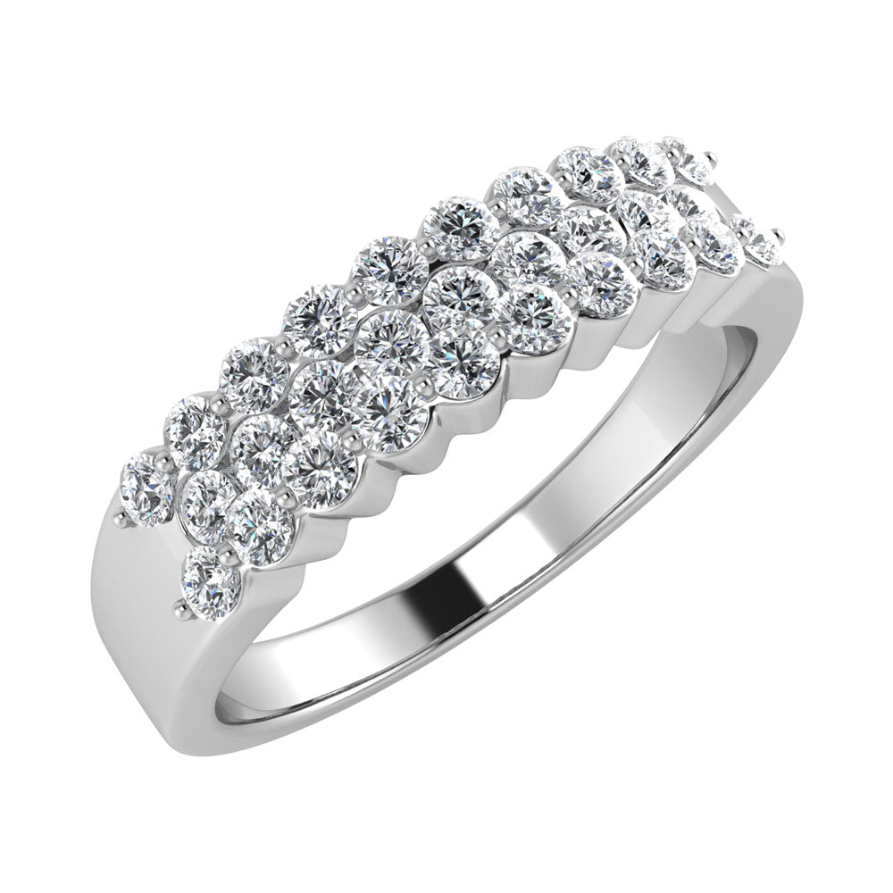 Diamond 1/2 Ct.Tw. Fashion Band in 14K White Gold