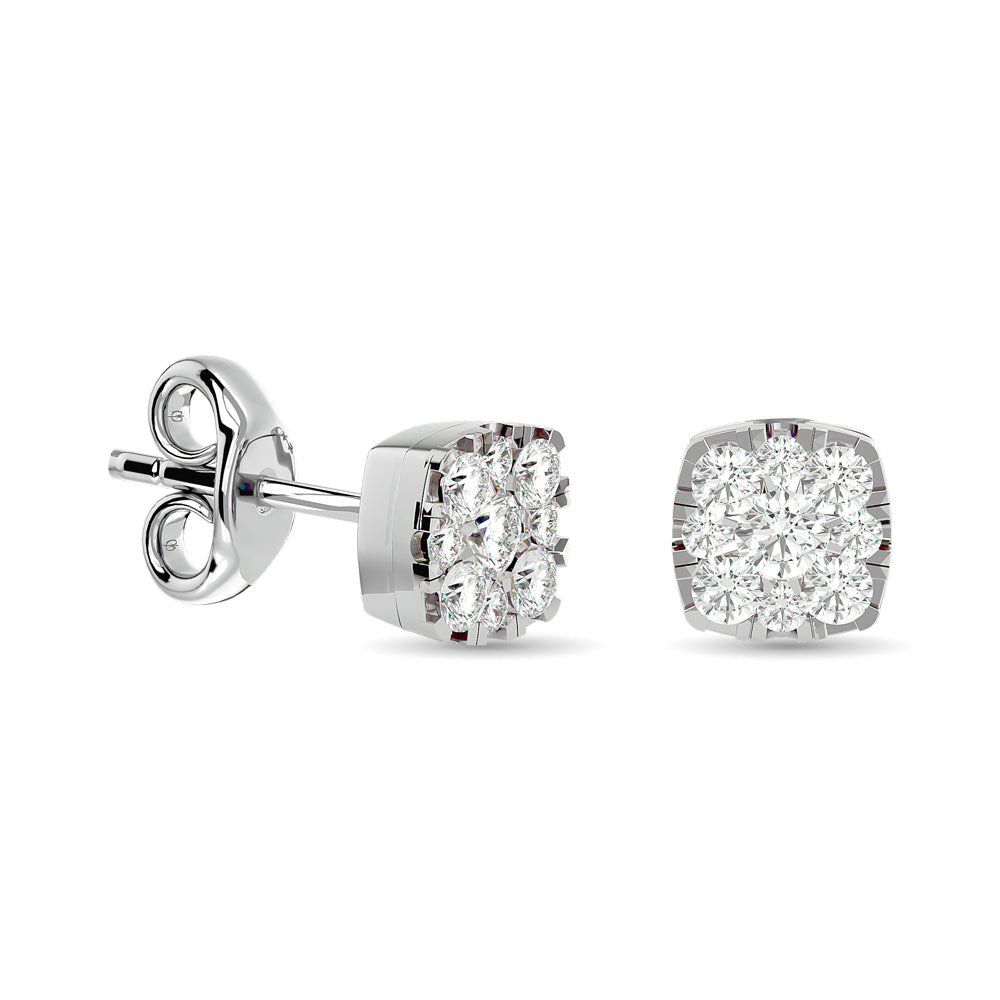 Diamond 3/8 Ct.Tw. Fashion Earrings in 14K White Gold