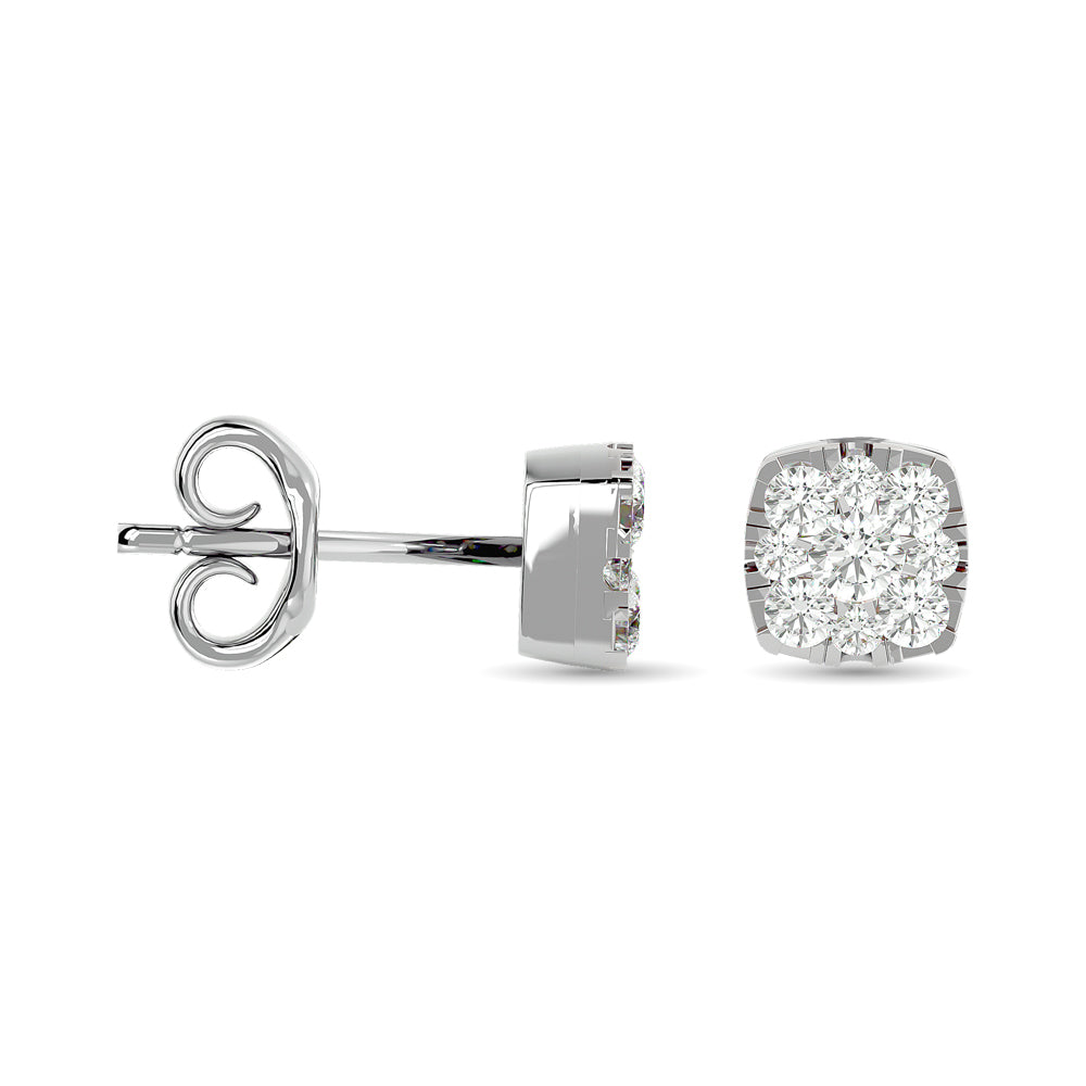 Diamond 3/8 Ct.Tw. Fashion Earrings in 14K White Gold