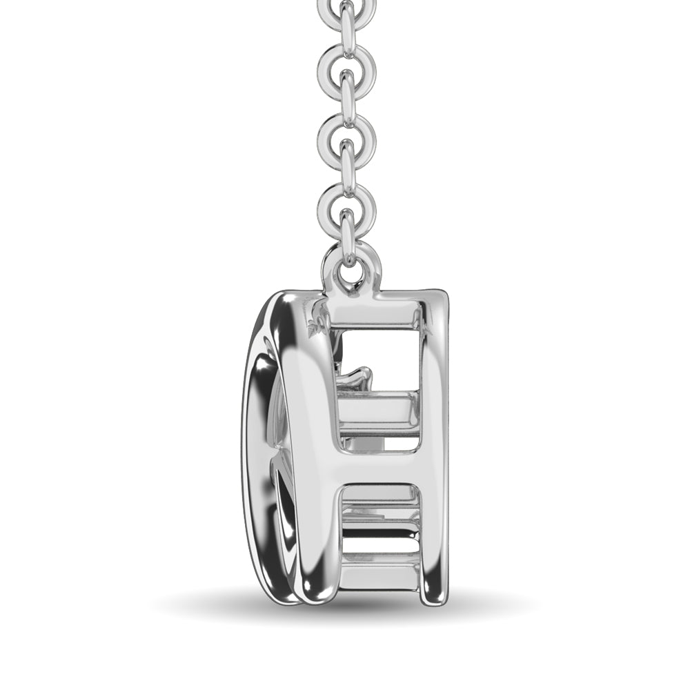 Sterling Silver Diamond Accent Infinity Pendant