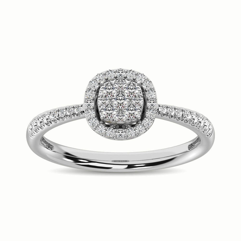 14K White Gold 1/3 Ct.Tw. Diamond Fashion Ring