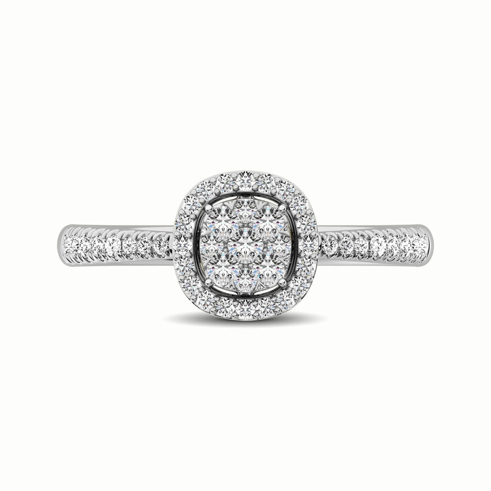 14K White Gold 1/3 Ct.Tw. Diamond Fashion Ring