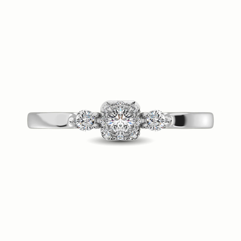 10K White Gold 1/3 Ct.Tw. Diamond Promise Ring