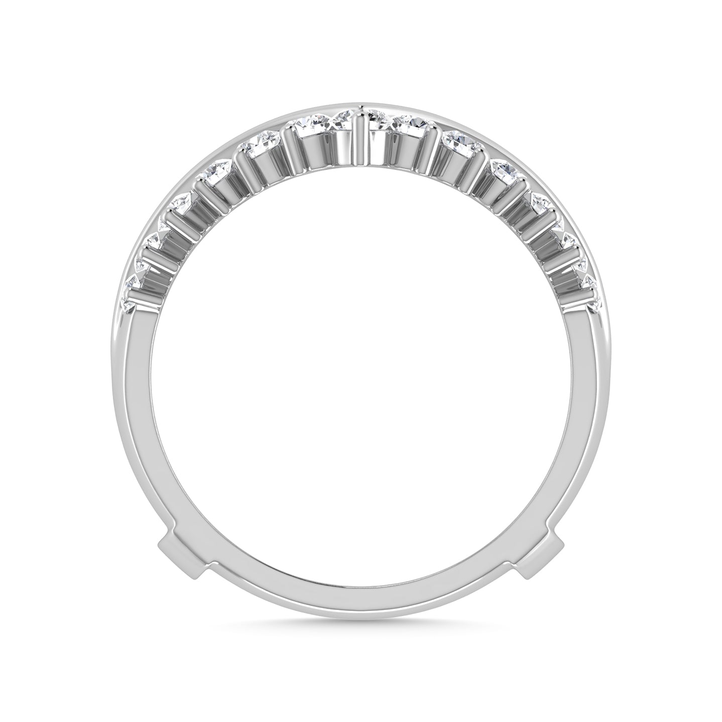 Diamond 1/4 Ct.Tw. Guard Ring in 10K White Gold