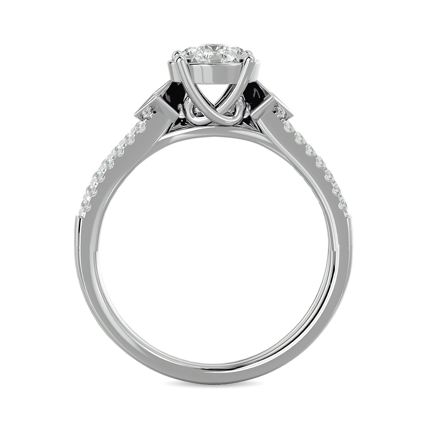 Diamond 1/2 ct tw Bridal Ring in 14K White Gold