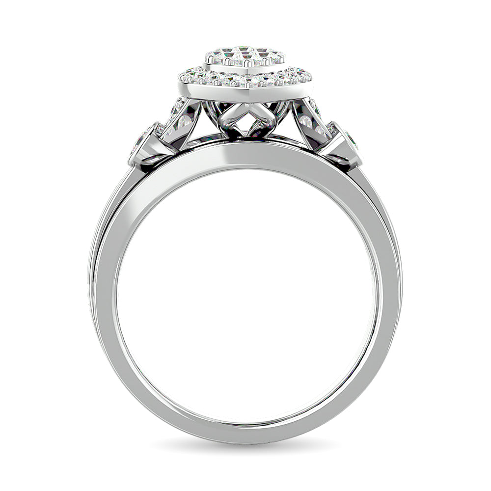 Diamond Engagement Ring 1 ct tw in 10K White Gold