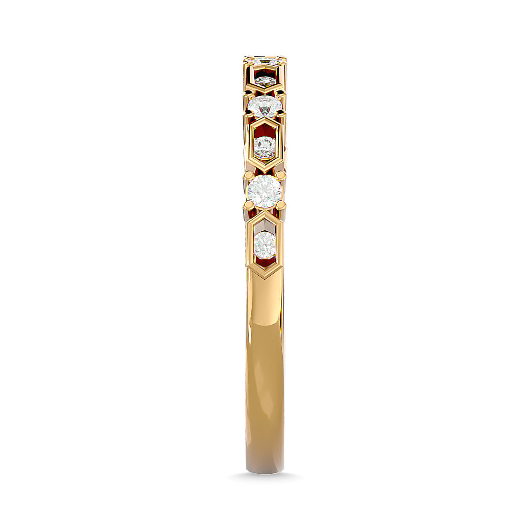 Diamond Stackable Band 1/6 ct tw in 14K Yellow Gold