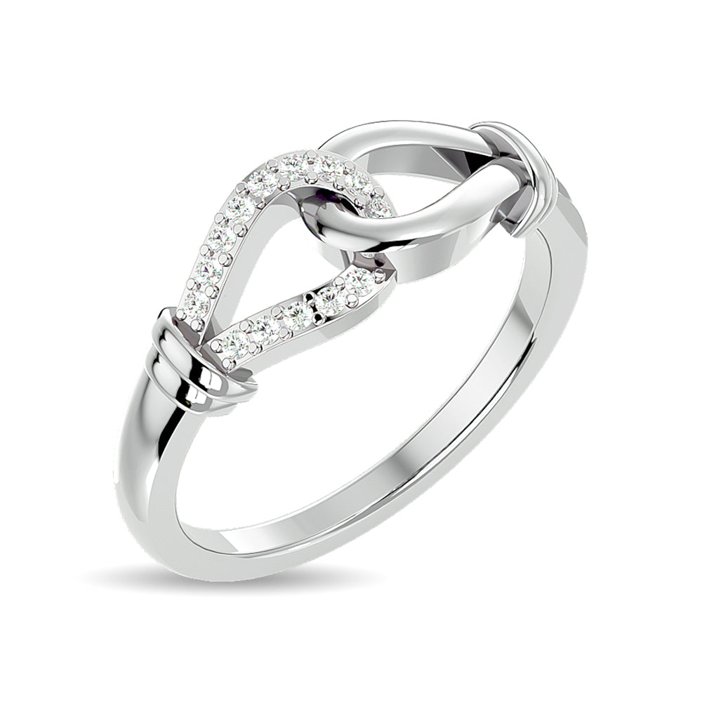 Diamond Fashion  Ring 1/6 ct tw in 10K White Gold