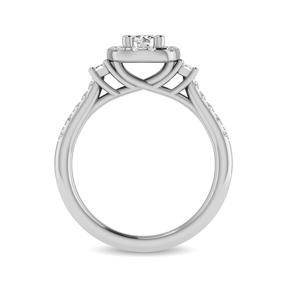 14KT White Gold 1Ct.Tw. Diamond keyani Bridal Ring