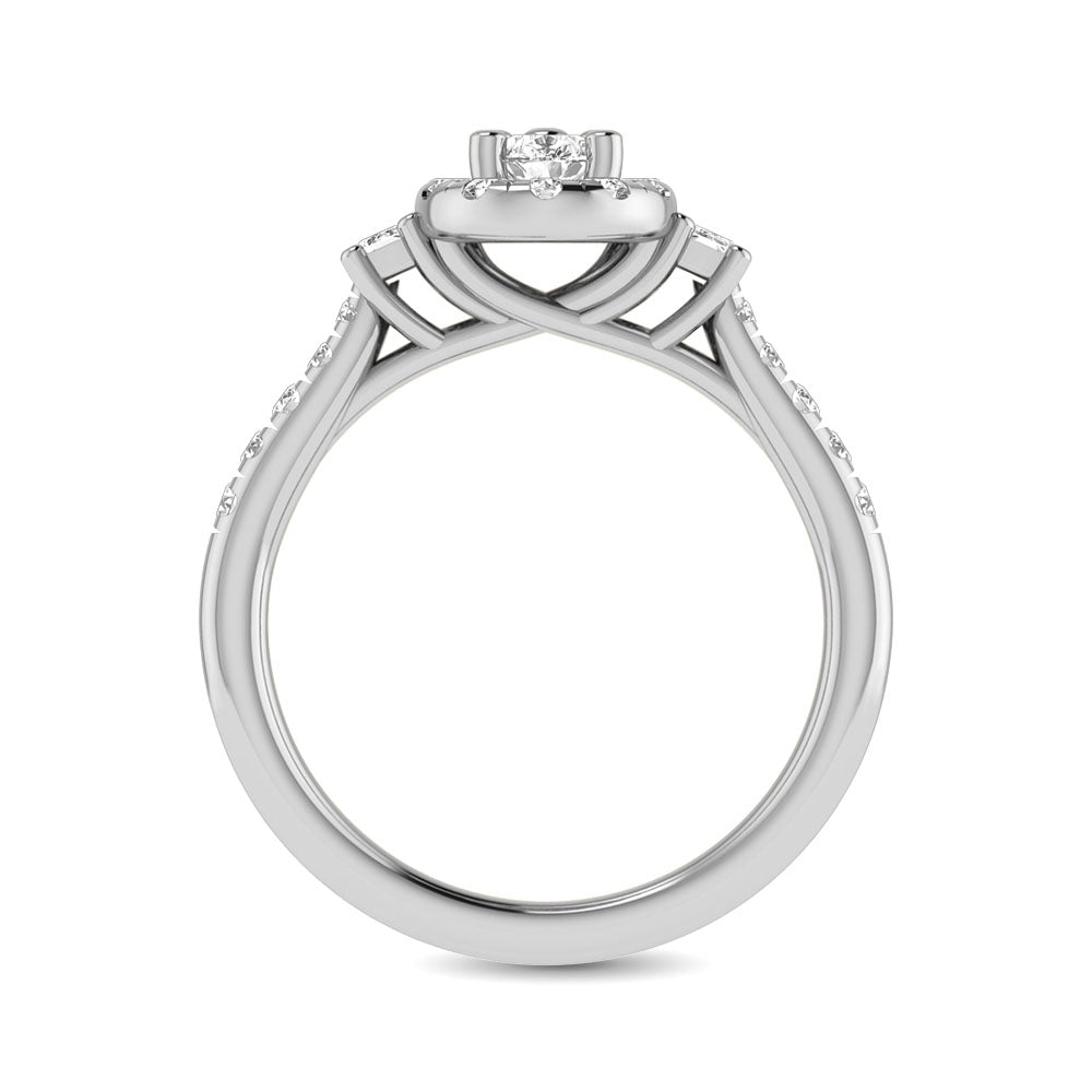 14KT White Gold 1Ct.Tw. Diamond keyani Bridal Ring