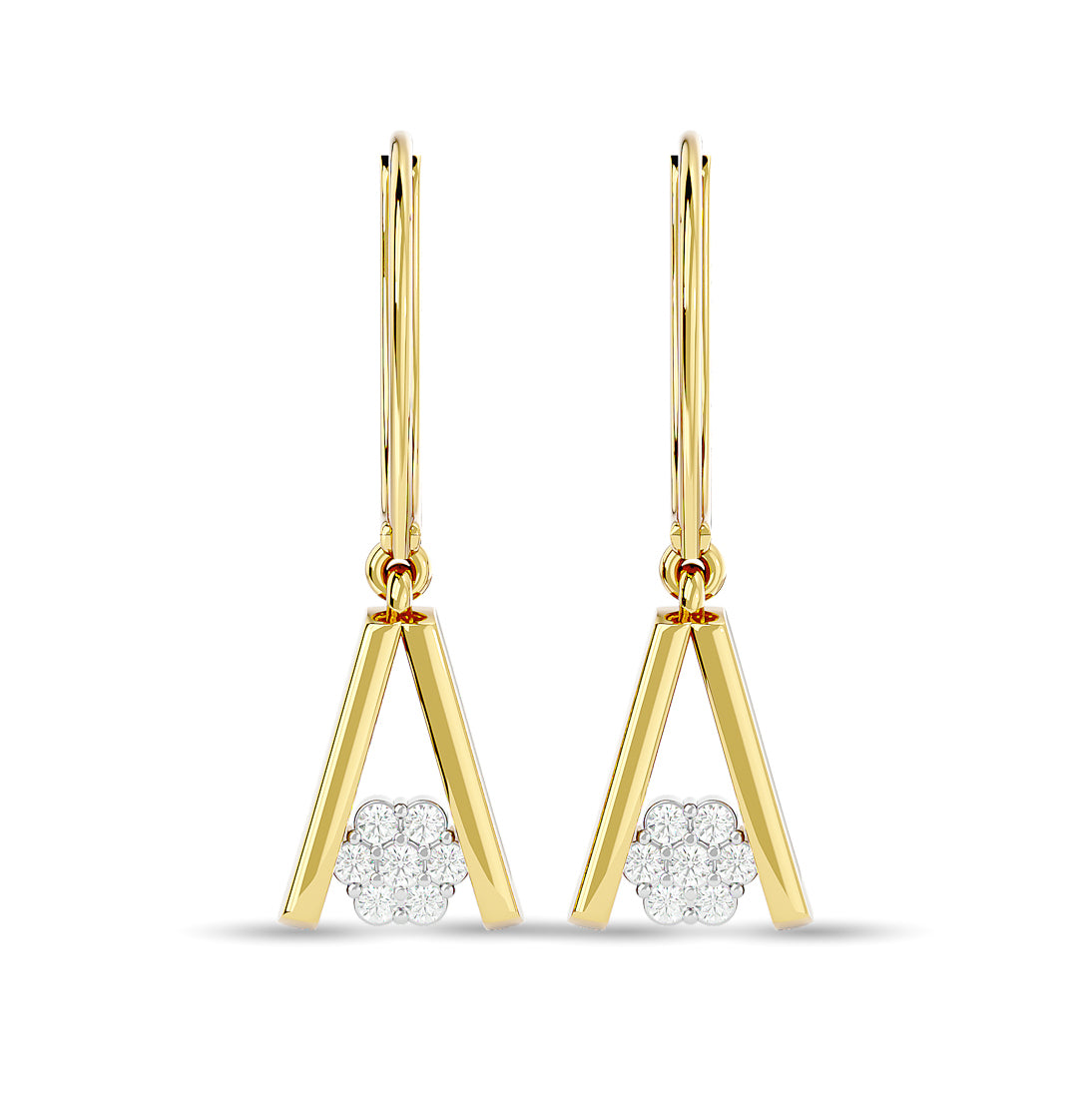 Diamond Fashion Earrings 1/10 ct tw in 10K Yellow Gold