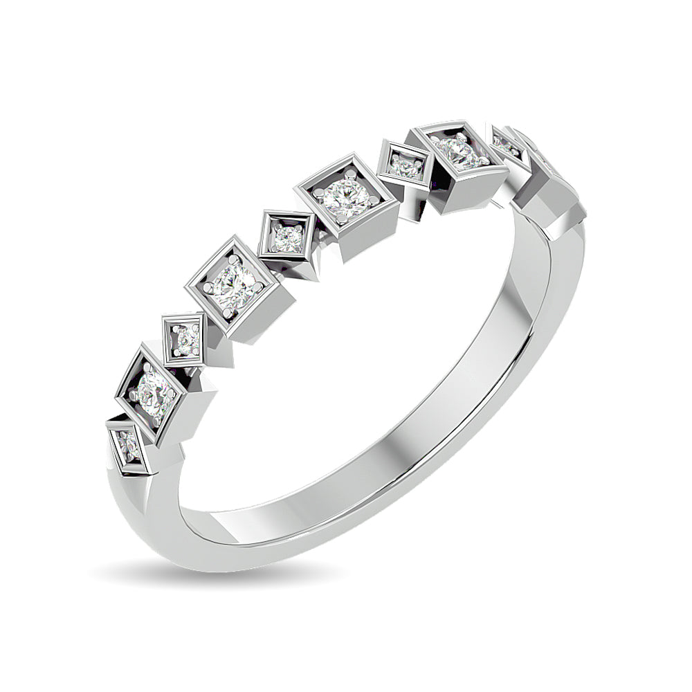 Diamond 1/8 ct tw Stackable Ring in 14K White Gold