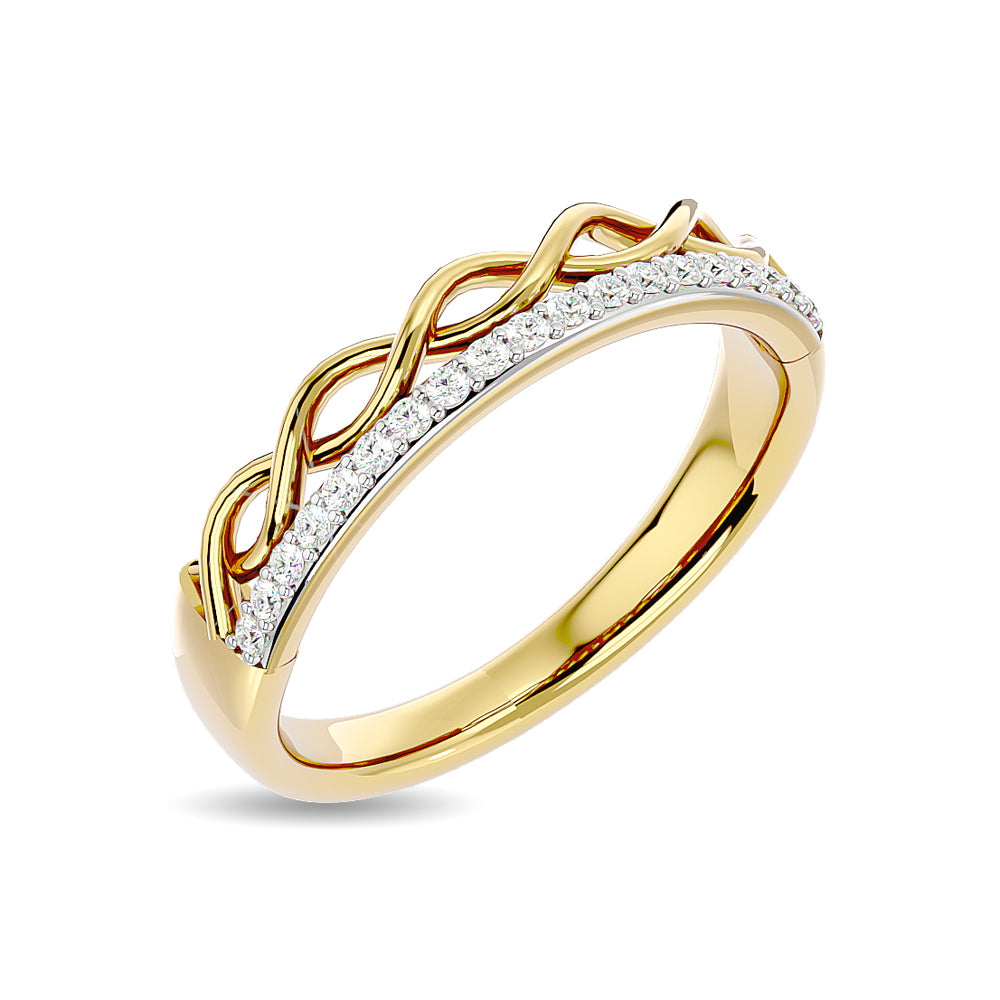 Diamond 1/8 ct tw Stackable Ring in 14K Yellow Gold