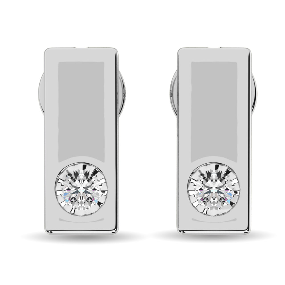 Diamond 1/20 ct tw Fashion Earrings in Sterling Silver