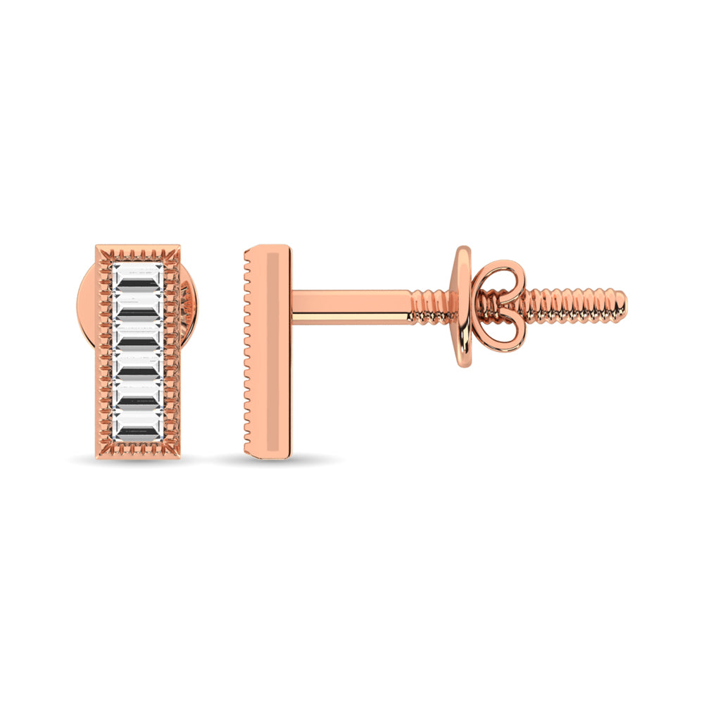 Diamond 1/20 Ct.Tw. Fashion Earrings in 10K Rose Gold