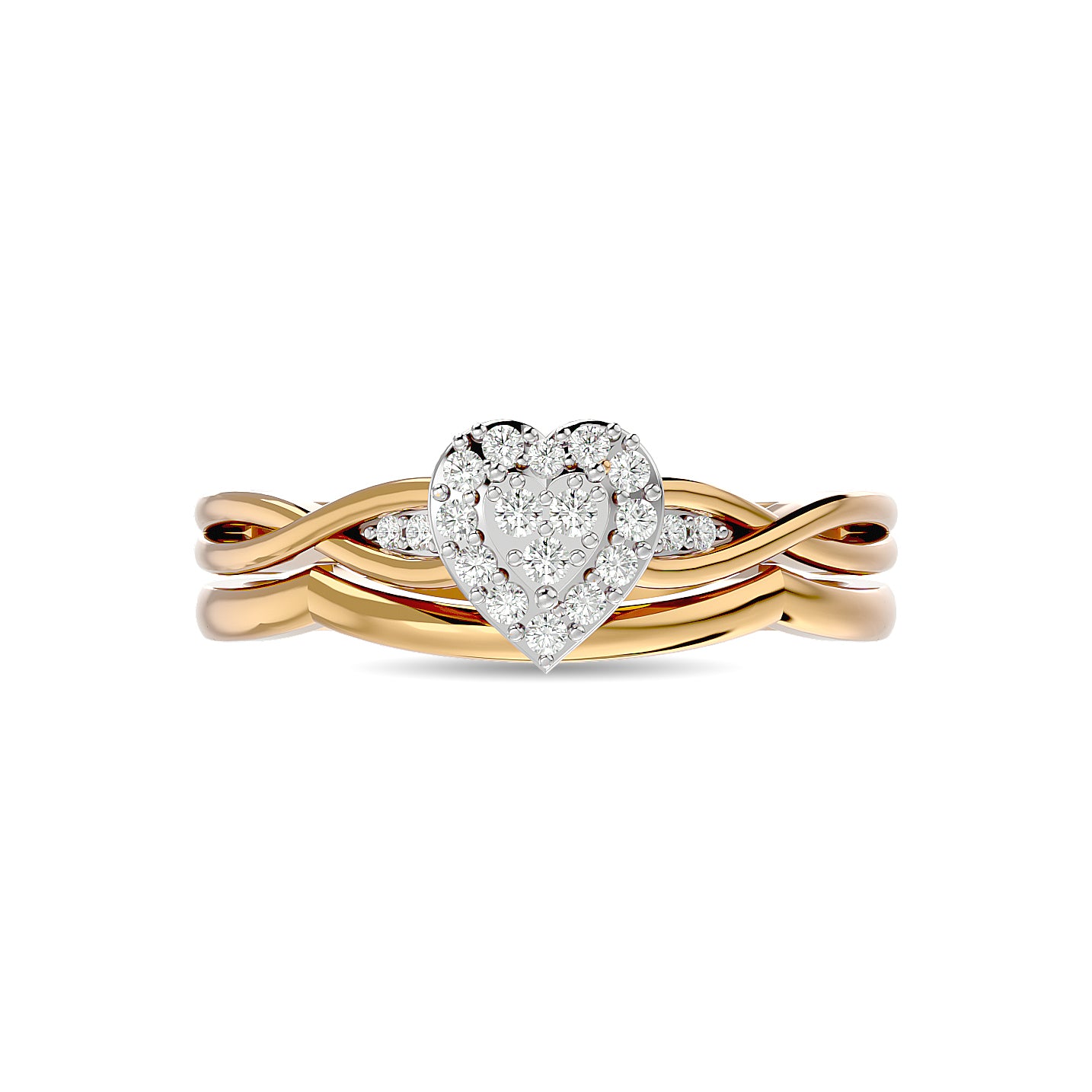 Diamond 1/6 ct tw Bridal Ring in 10K Yellow Gold