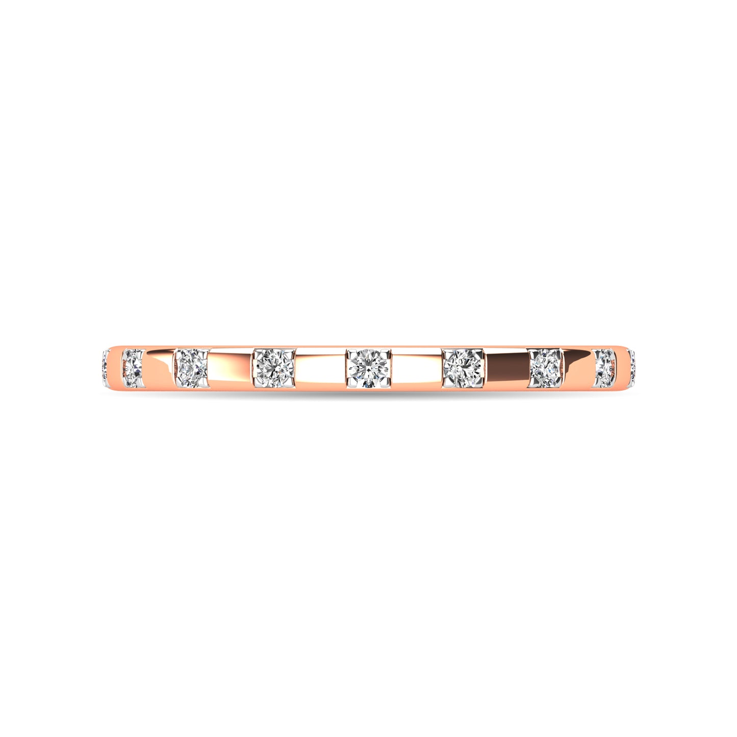 Diamond 1/10 ct tw Stackable Ring in 10K Rose Gold