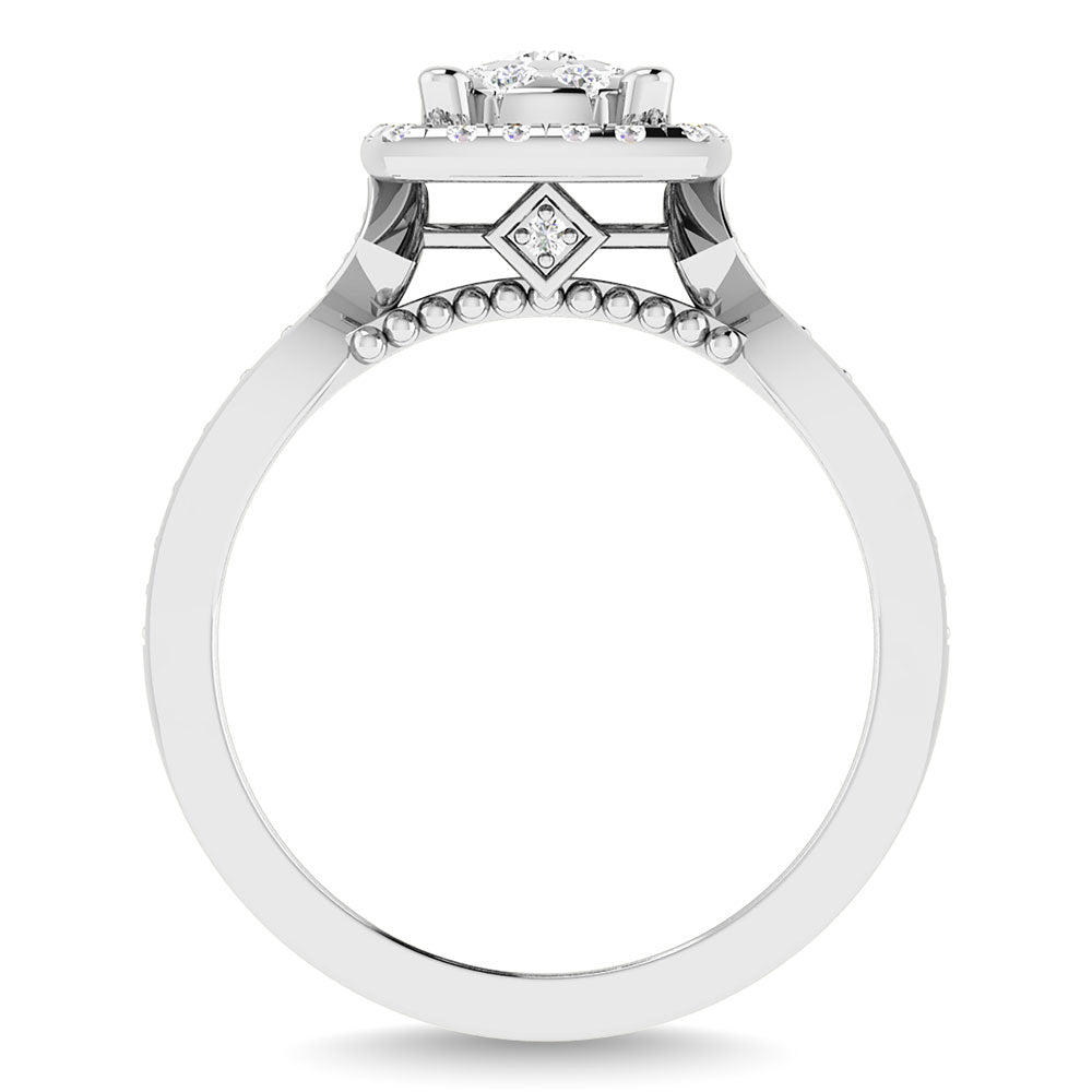 Diamond 5/8 Ct.Tw. Bridal Ring in 14K White Gold