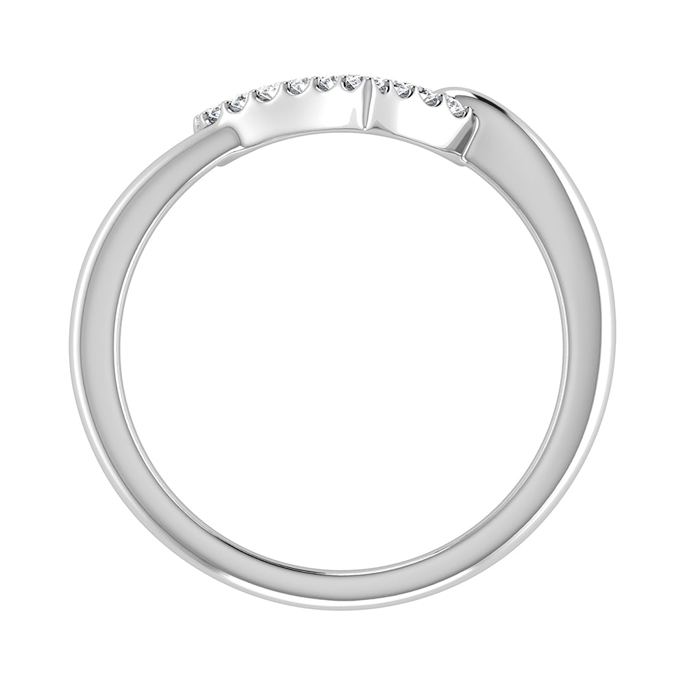 10K White Gold 1/6 Ct.Tw. Diamond Heart Ring