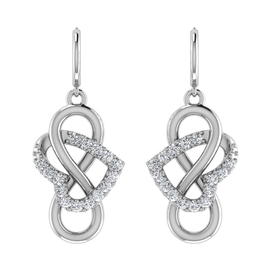Diamond 1/4 Ct.Tw. Danglers Earrings in 10K White Gold